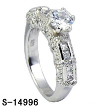 Bijoux fantaisie Bague en argent sterling 925 avec diamants